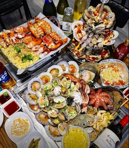 매장 넓고 쾌적한 분위기, 회룡역 바다수퍼 해물천하 조개구이